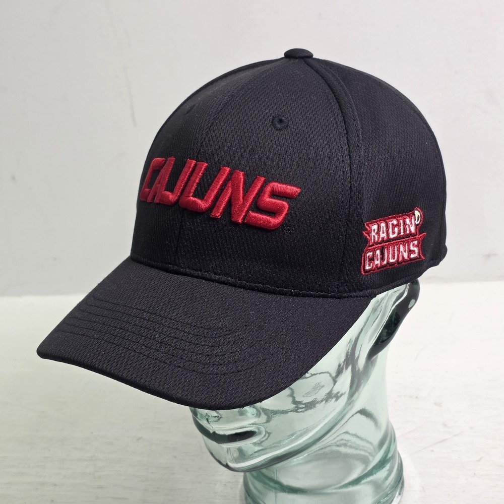 Top Of The World NCAA Louisiana Ragin Cajuns Embroidered Black Hat Fitted O/S